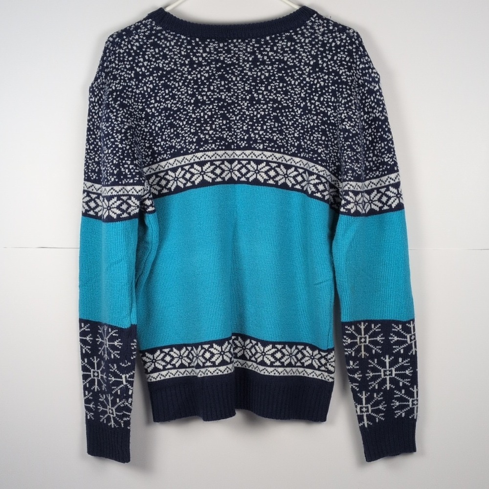 Baby It's Cold Spell Womens Large Snowflake Long Sleeve Warm Crew Neck Sweater - Picture 5 of 10